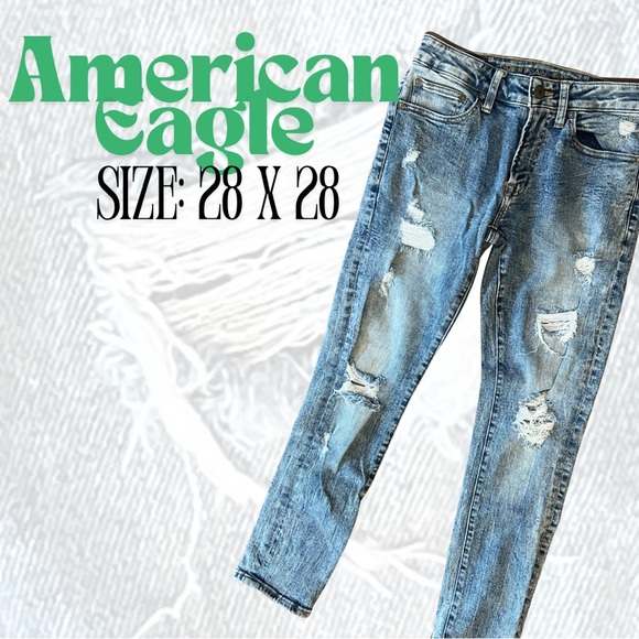 💙 American Eagle Distressed Skinny Jeans
Size: 28 × 28 - Picture 2 of 4